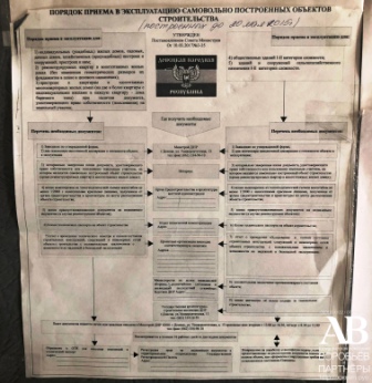 Схема порядка принятия в эксплуатацию самостроя в ДНР на сайте адвокатов ДНР ЮК Воробьёв и партнёры