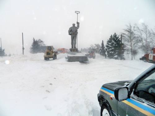 Мариуполь в снегу 2014 год сложные погодные условия